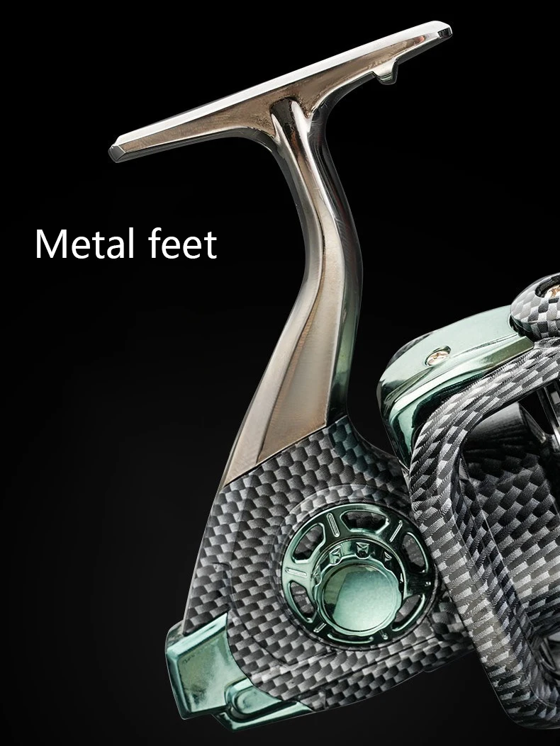 FDDL ‌   Carrete giratorio de fundición larga serie 5000/7000/12000 carrete de pesca de Metal señuelo para exteriores - imagen 5