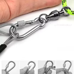 Hebilla de bloqueo para peces vivos – Cadena acero inoxidable con flotador