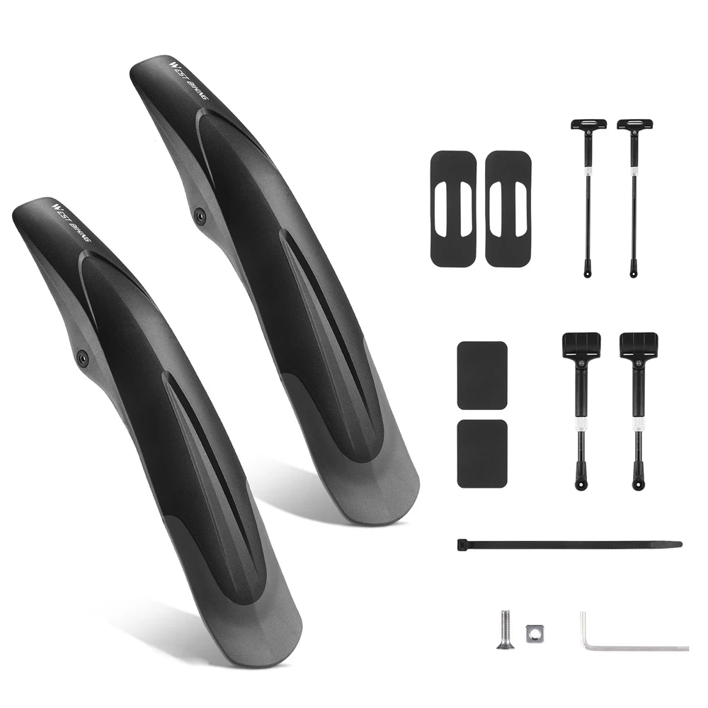 Guardabarros de bicicleta de carcasa dura Universal, guardabarros de rueda de neumático delantero y trasero, guardabarros de bicicleta de montaña, accesorios de ciclismo - imagen 2