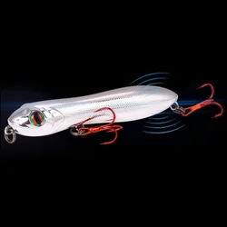 Señuelo de pesca con lápiz Topwater, 10cm, 15g, Wobblers flotantes, cebo duro Artificial de plástico para Lucio, aparejos de pesca Crankbait, 1 ud.