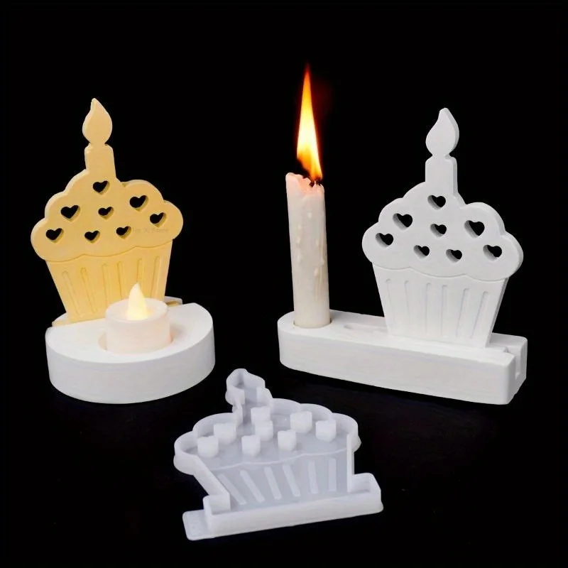 Molde de silicona corazón para hacer velas té y manualidades - imagen 2