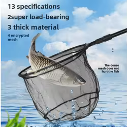 Malla de secado rápido de aleación de aluminio, tres tamaños, red de mano de aterrizaje de ojos finos, Material engrosado, malla cifrada