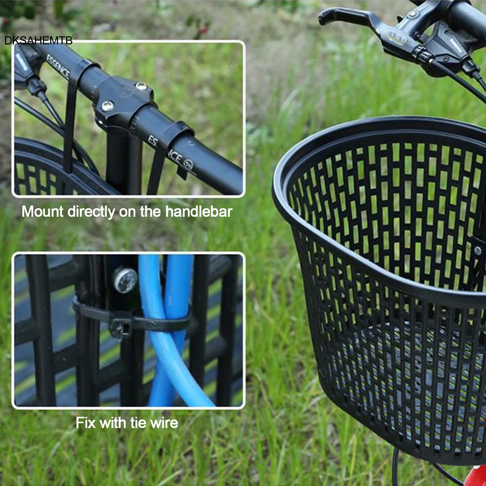 Cesta de malla para manillar de bicicleta – Ideal para niños y compra - imagen 4