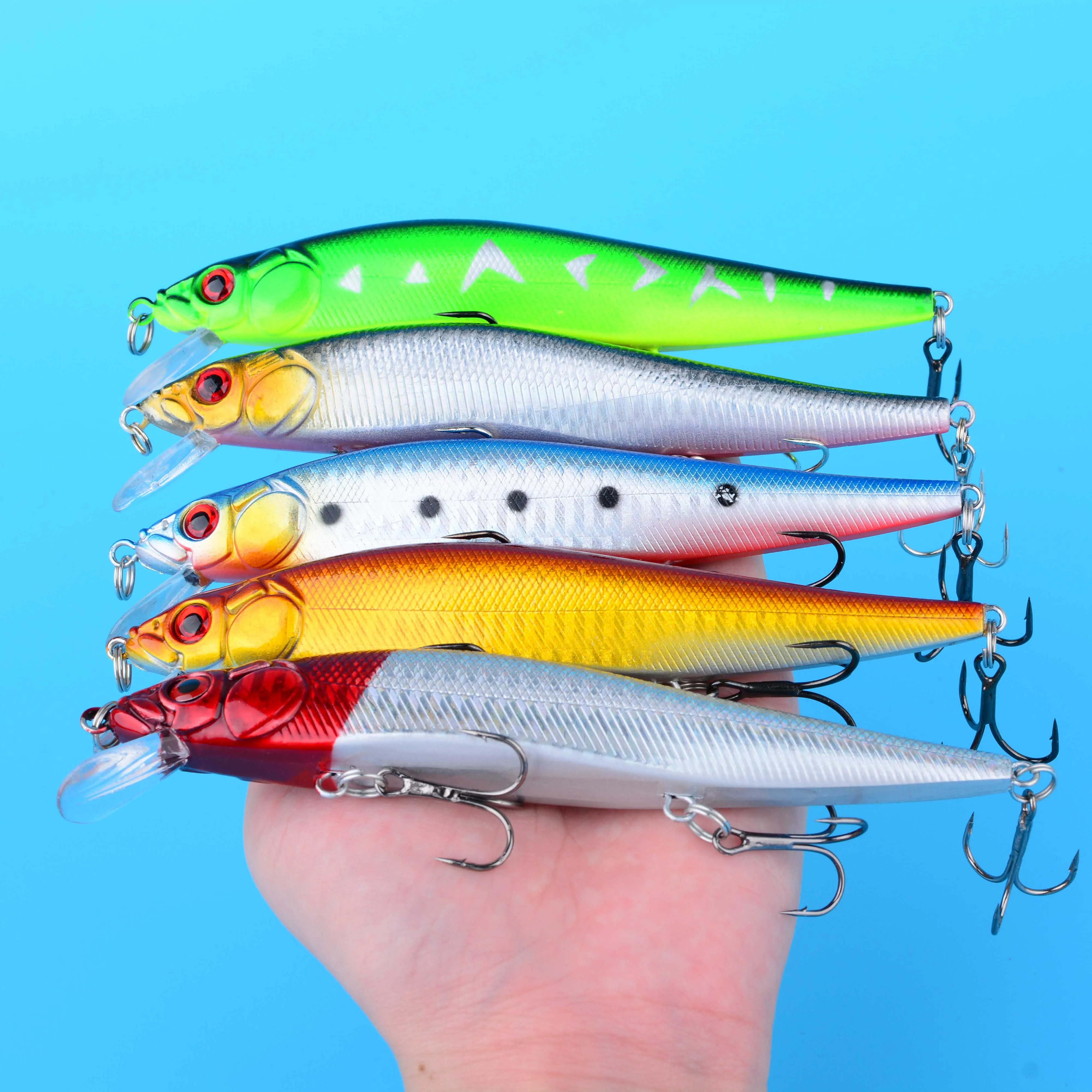 Señuelo Wobbler realista – Pececillo de plástico profesional - imagen 4