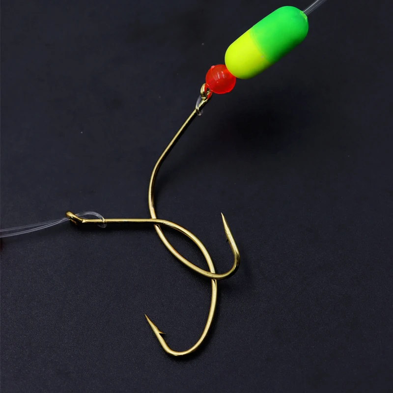 ZYZ-aparejos Pompano de agua salada, 1/3 bolsas para pesca de Surf, tres gotas con ganchos de tiro de gota circular 1/0 #, aparejos de pesca de Surf en alta mar - imagen 4