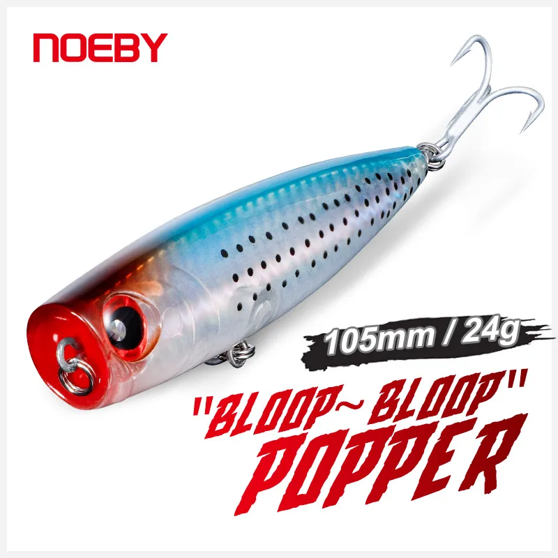 Noeby Popper flotante para lubina y atún — Wobbler de superficie - imagen 5
