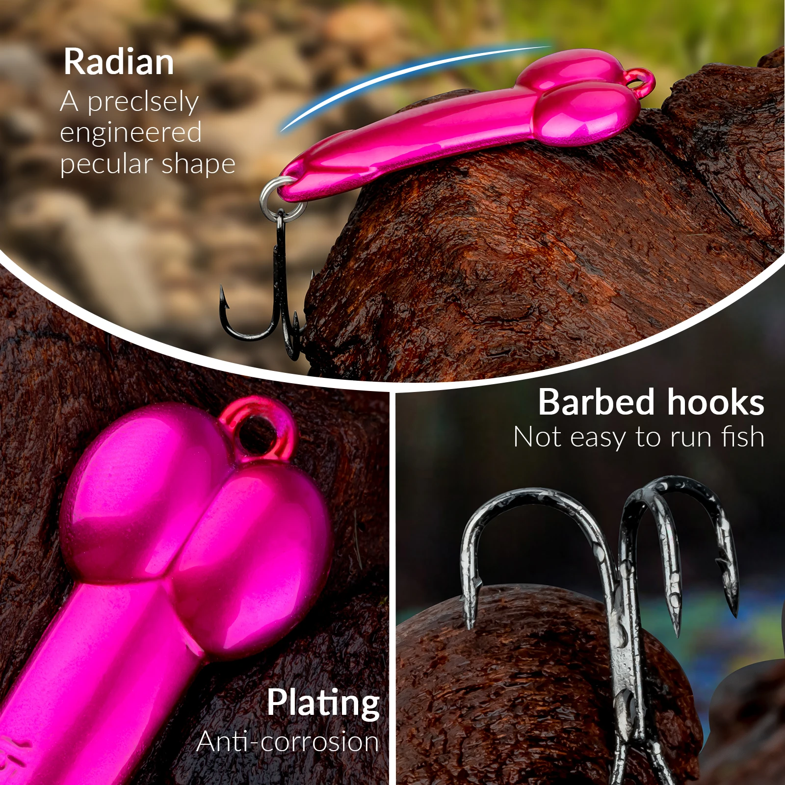 Thkfish Señuelos de Pesca de pene con cuchara de Metal, 5g, 7g, 10g, 15g, señuelo de lentejuelas, cebo Artificial, cebos duros, aparejos de Pesca, Linter de luz vibratoria - imagen 3