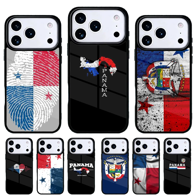 Funda iPhone bandera Panamá – Carcasa trasera compatible