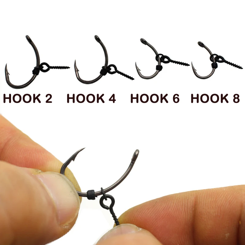 un gancho de pesca con los números 2 4, 6 y 8
