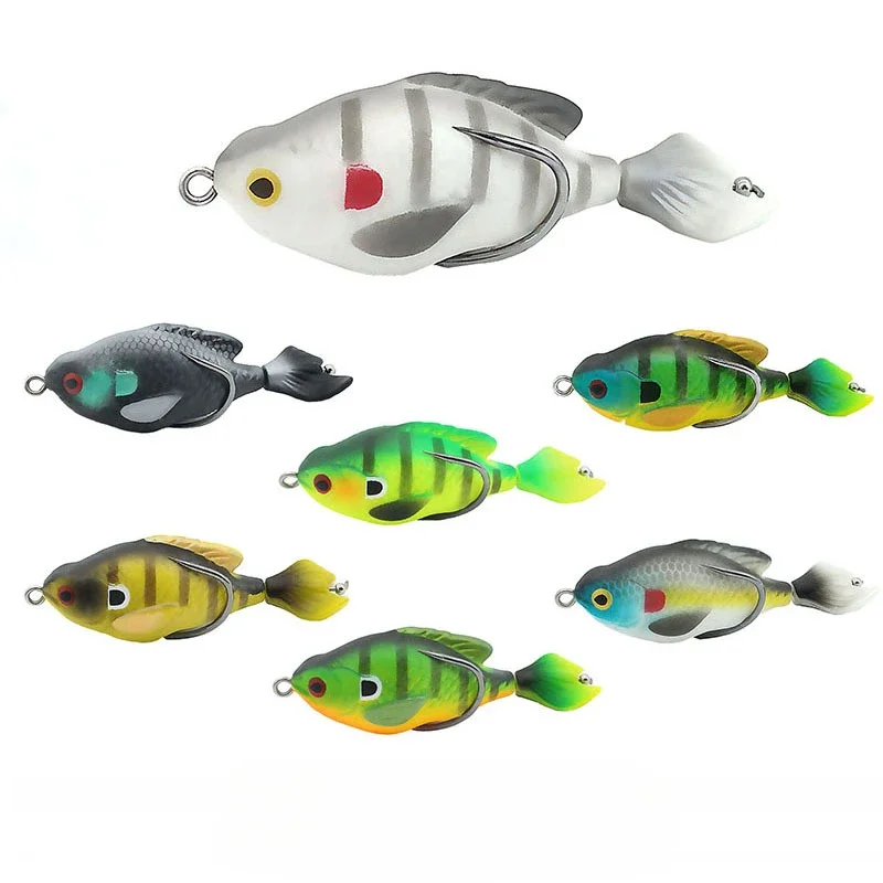 Señuelo de pesca profesional, 7,5 cm, 8,6g, ojos artificiales 3D, cebos giratorios suaves para peces, Wobbler de cola, 1 ud. - imagen 2