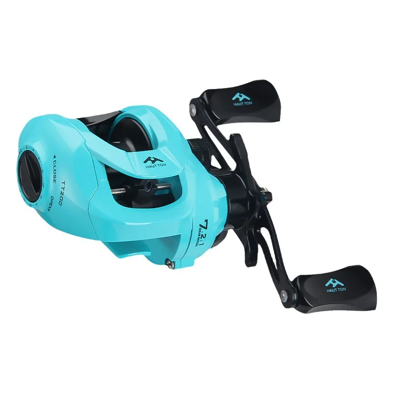 Carrete Baitcasting TT200 verde 7.2:1 – Aluminio 4+1 rodamientos - imagen 5