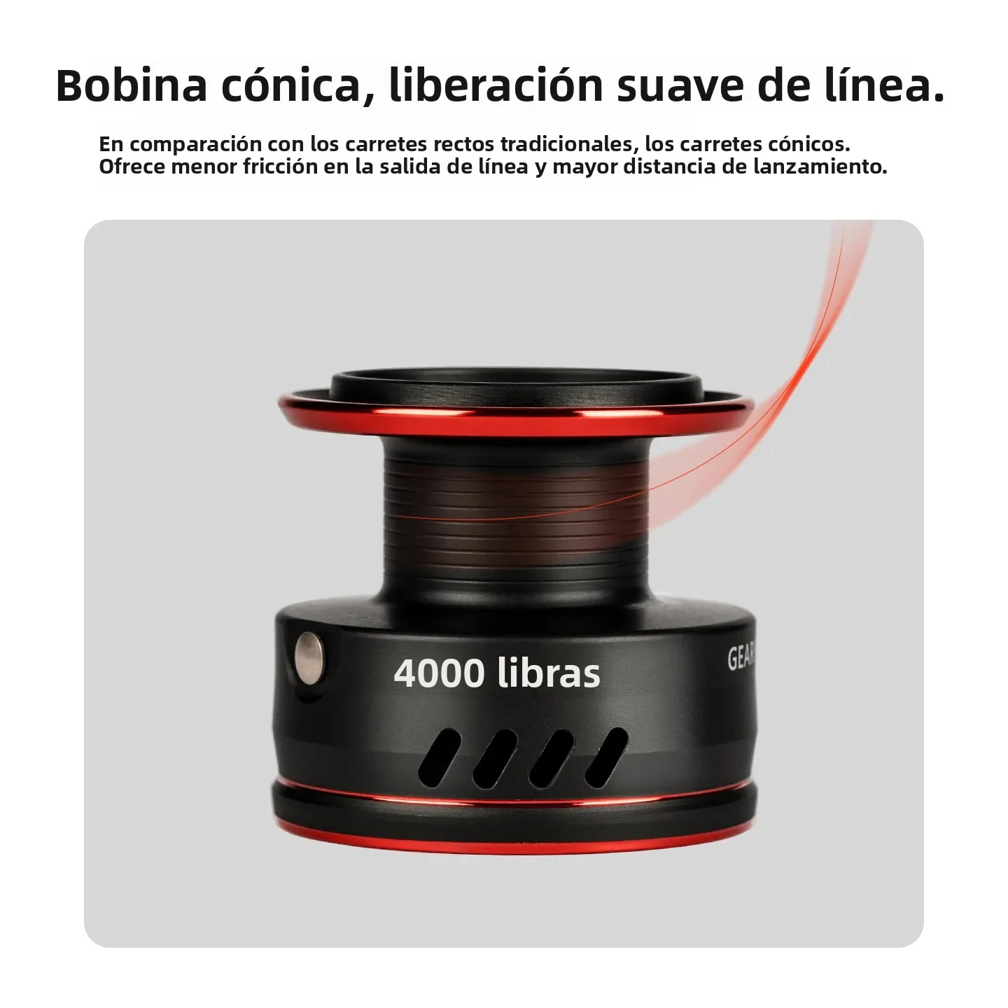 Carretes giratorios de DK1000-6000 para niños, carretes de pesca de arrastre máximo de 3 + 1BBS, relación de engranaje 5,0: 1, carretes de carpa para agua dulce y salada - imagen 5