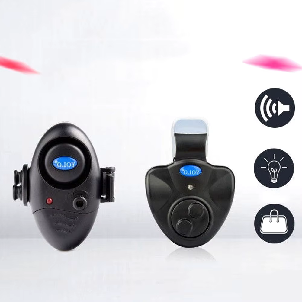Mini alarma de mordedura de Pesca electrónica inalámbrica, luz de sonido para correr, alfombrilla sensible, rastreador de campana de pesca para peces, accesorios, herramientas - imagen 4