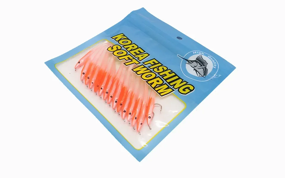 Detalle del señuelo flexible en agua