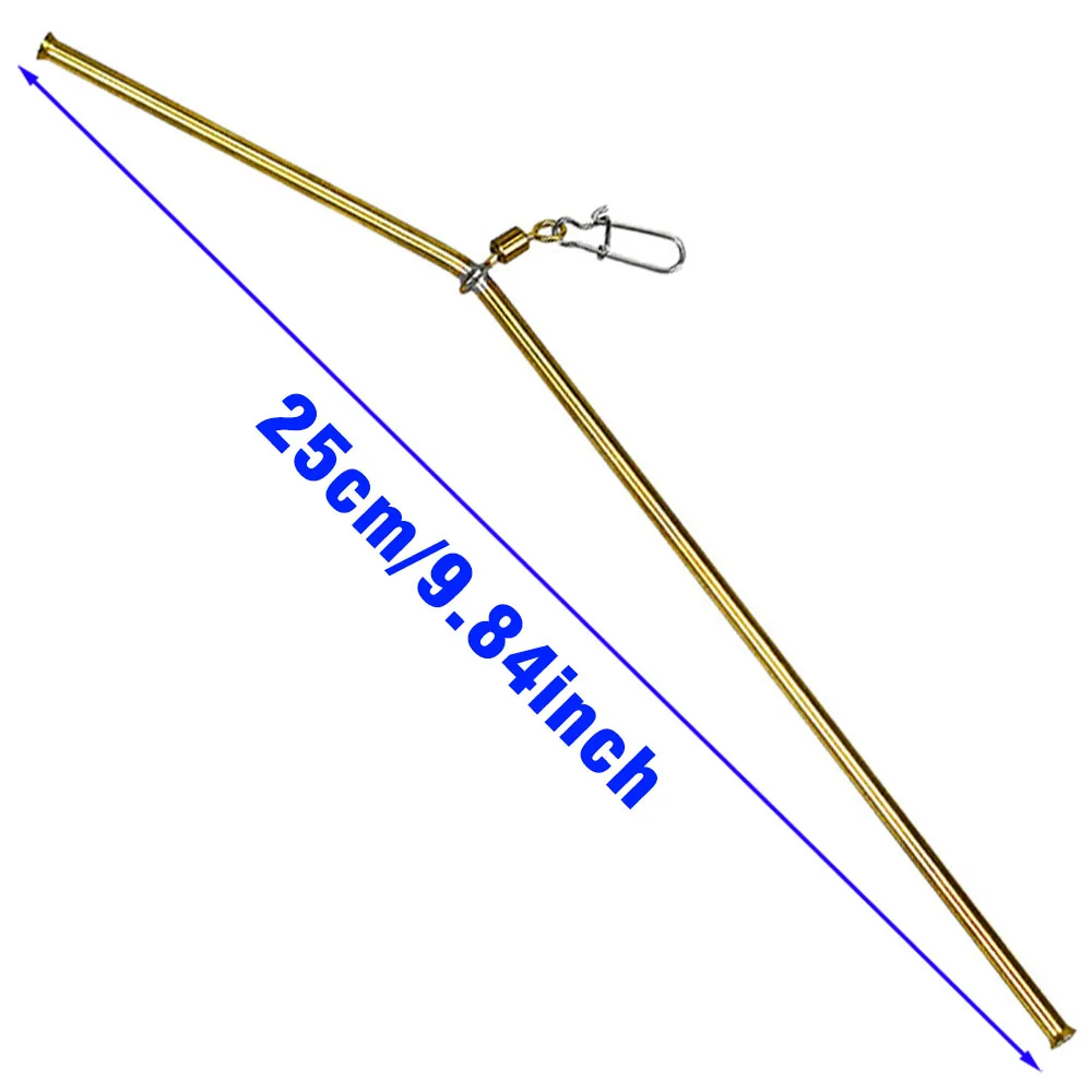 MNFT 4 Uds 25CM pesca en el mar tubo de latón soporte de equilibrio Metal antienredos aparejos terminales de pesca de carpa - imagen 3