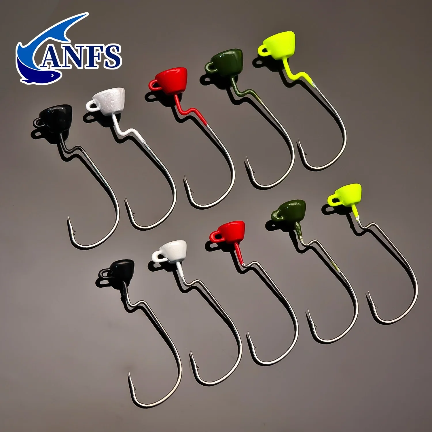 Anzuelos Ned Rig Jig Head ANFS – Plomo colores para vinilo lubina - imagen 4