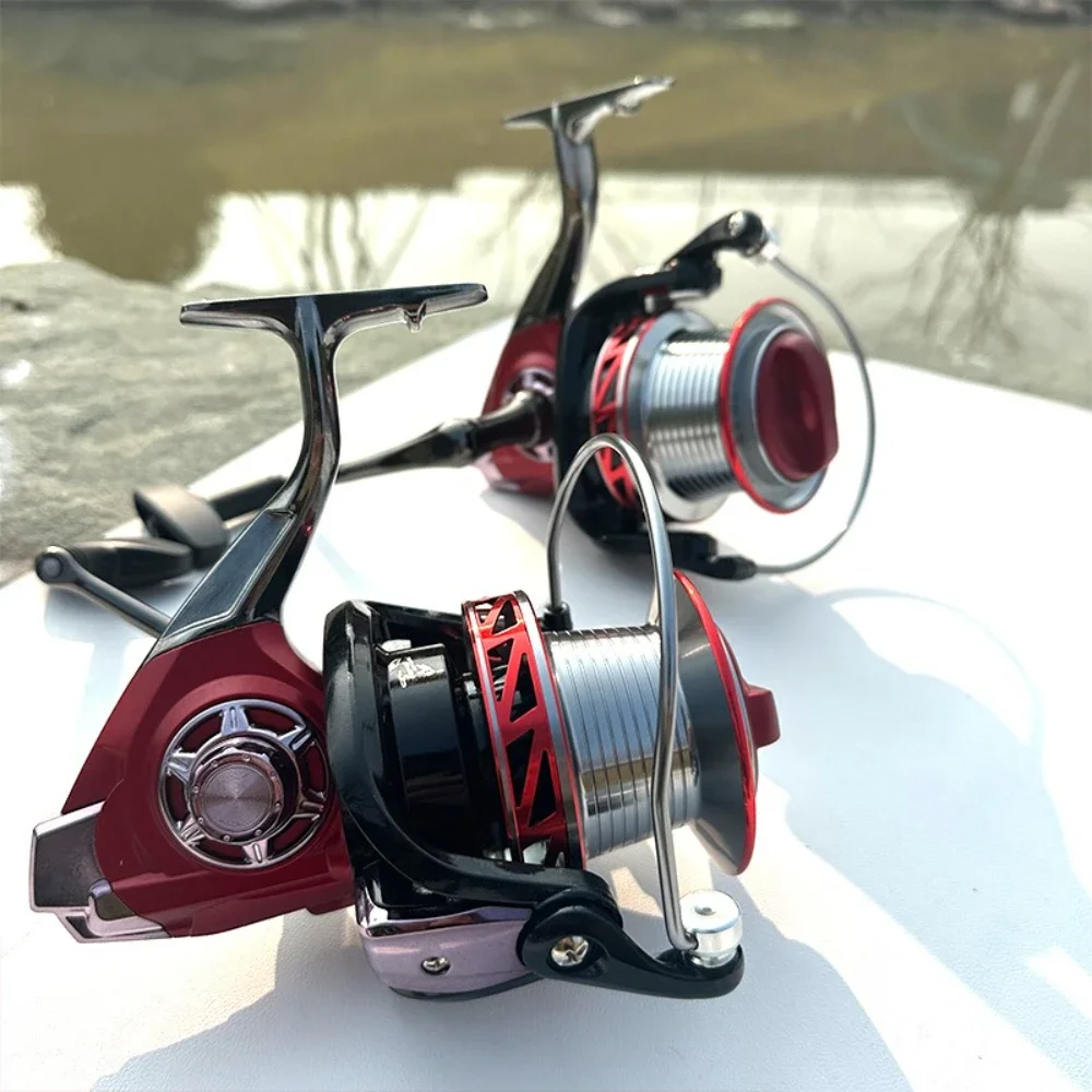 Carretes de pesca giratorios, carrete de pesca de mar fundido, modelo 9000 10000 120000, relación de engranaje 4,0: 1 para todas las aguas, arrastre máximo 25kg - imagen 4