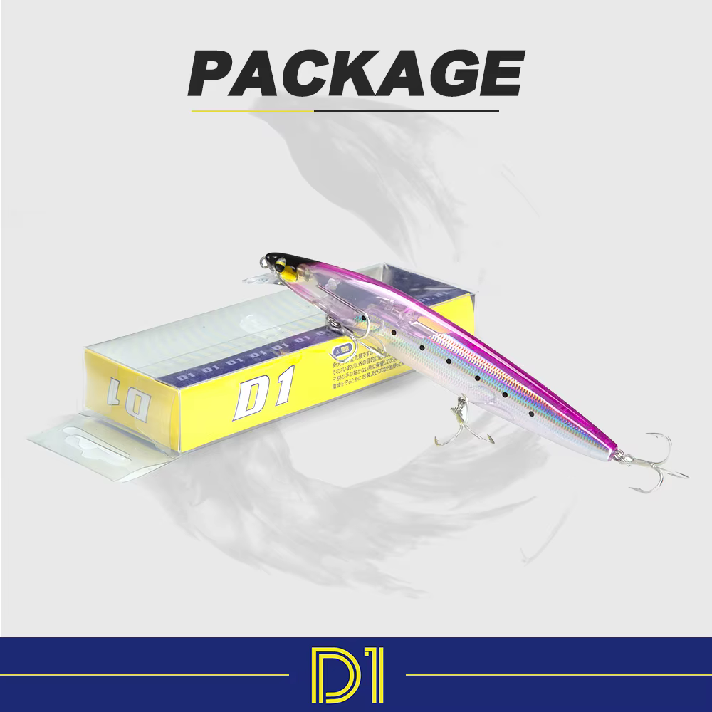 Señuelo flotante D1 Assassin Slider Minnow – Sistema deslizante de tungsteno - imagen 5
