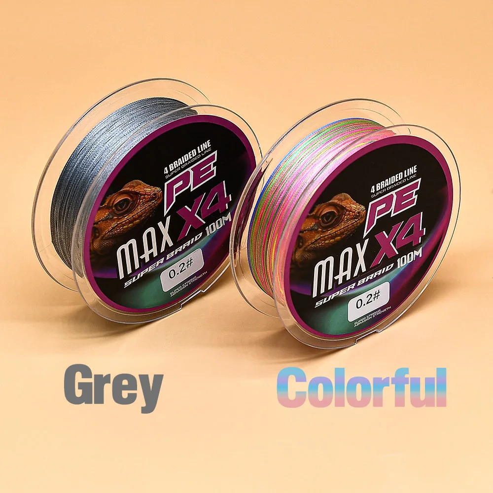 Línea de pesca trenzada de 4 hebras, 100% PE, 6-90 LB, líneas trenzadas sensibles, superrendimiento y rentable - imagen 3