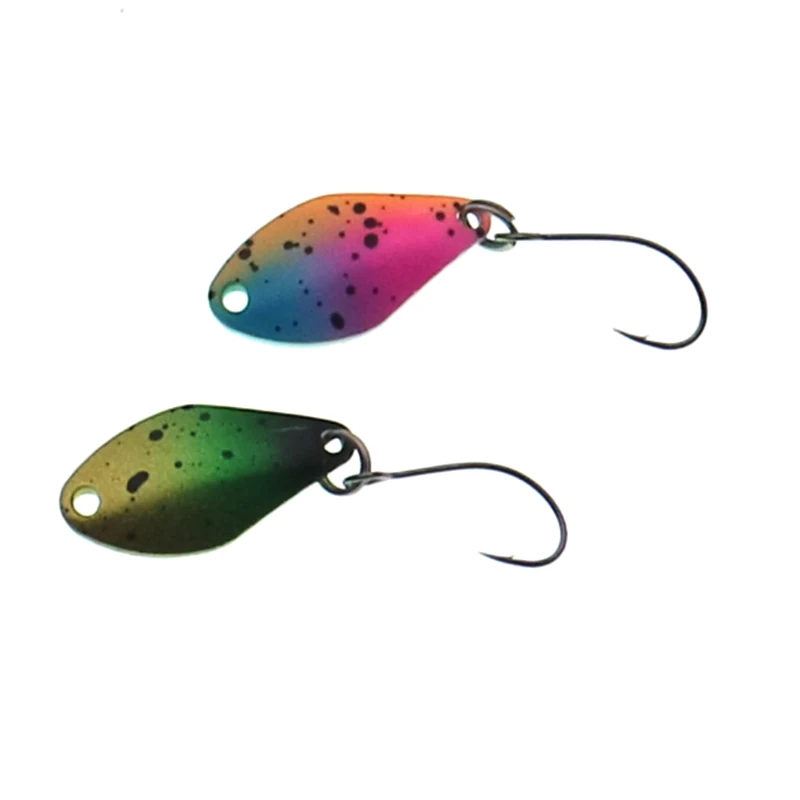 Cuchara de trucha, 2cm, 1,5g, señuelo de pesca, cebo Artificial con anzuelos afilados, cuchara de Metal, Señuelos de Pesca, aparejos de Pecsa - imagen 3