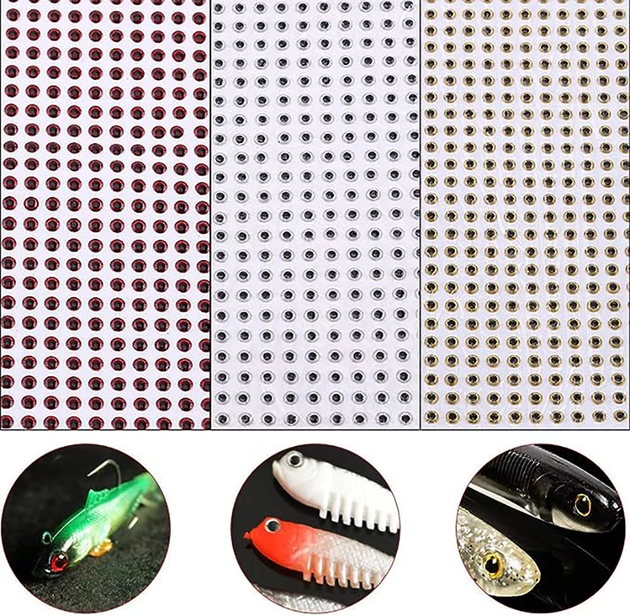 Ojos 3D realistas impermeables para señuelos - imagen 5