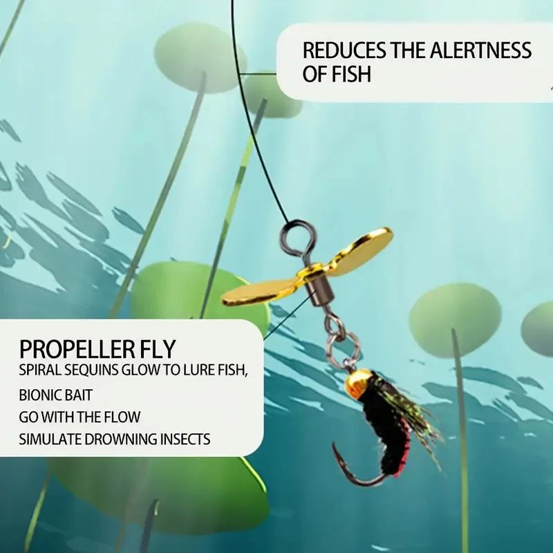 6 unids/caja cebo de pesca de insectos artificiales, cabeza de cuentas de latón de hundimiento rápido Scud mosca gusano trucha señuelo de pesca - imagen 5