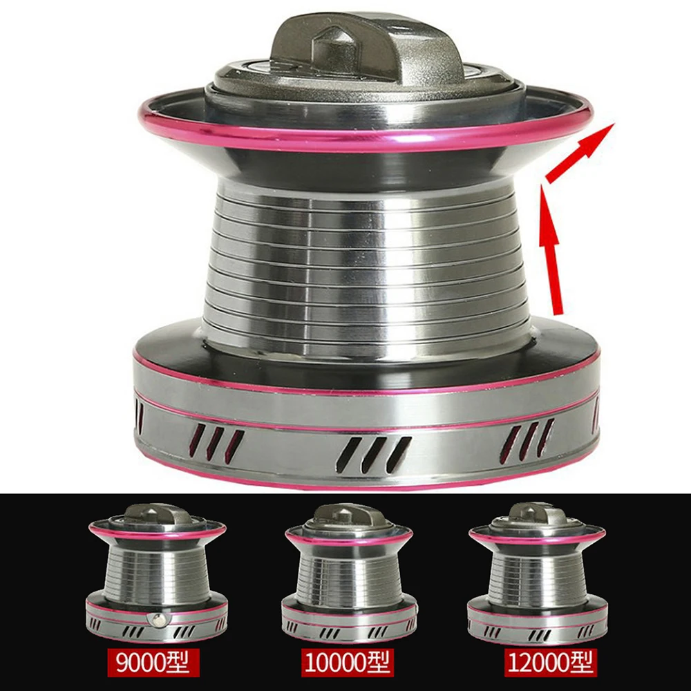 Carretes de Pesca giratorios grandes de tamaño YO9000-12000, carrete de Pesca de Metal, alimentador de carpa, arrastre máximo 20 /25 /30Kg - imagen 5