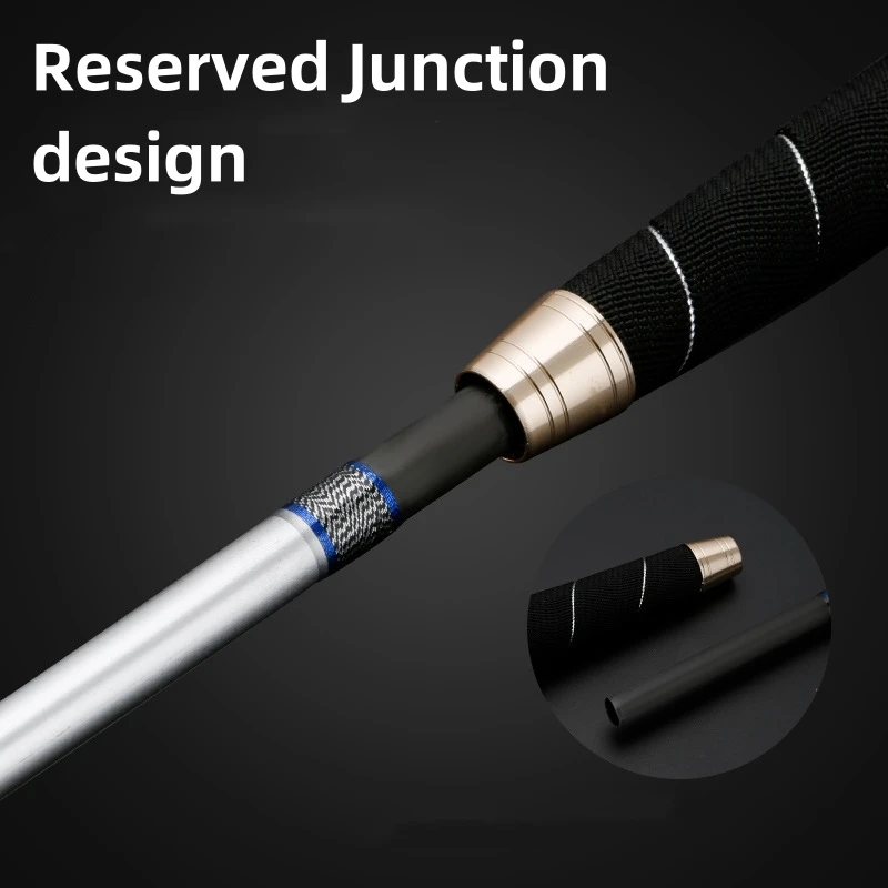 Caña de pescar sólida y resistente, 1,8/1,98 m, 6 '5 ", spinning, jigging lento, sección única y media, 120 # - imagen 3