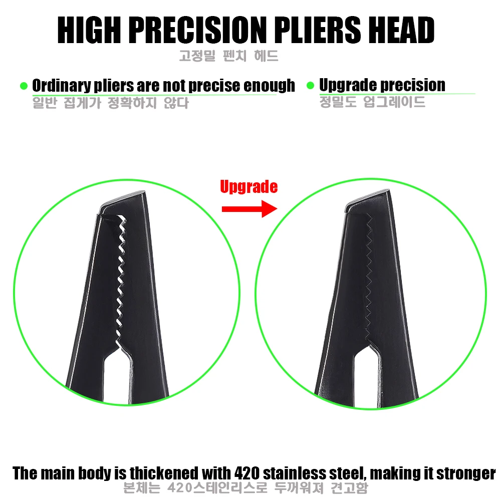 Alicates de pesca de alta precisión 2023, tijeras multifuncionales de agua de mar de acero inoxidable 420, cortador de línea trenzada, herramienta para exteriores para buena - imagen 5