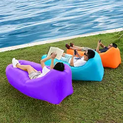 Cojín inflable portátil para pesca, playa y camping – Resistente