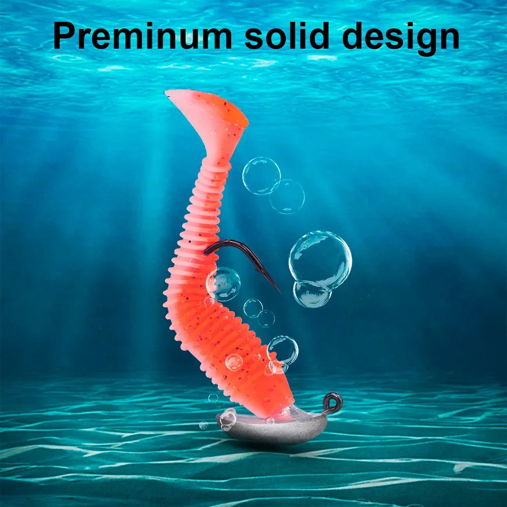 Anzuelo de pesca con cabeza de vaso, señuelo de pesca Jigging, cebo duro, gusano blando, 3,5g, 5g, 7g, 10g, 14g - imagen 5