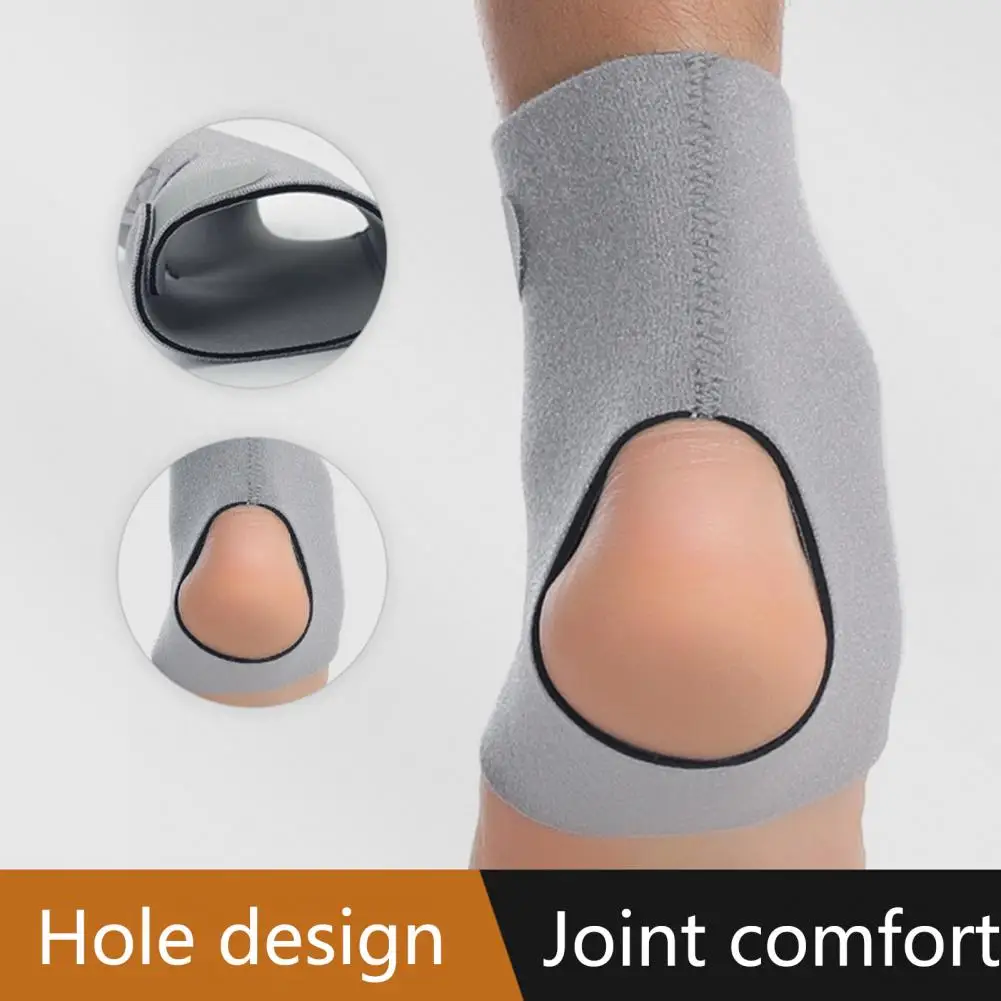 Tobillera con soporte para tobillo, talón abierto, antideslizante, transpirable, alta elasticidad, compresión de articulación de tobillo, manga de tobillo para deportes, 1 ud. - imagen 3