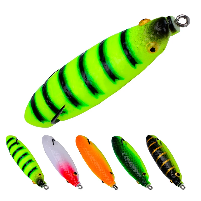 Cebo de pesca suave falso, cebo de simulación, Wobbler modificado, rana Thunder Artificial, 9,5 cm, 17g, natación, cigarra flotante, Rana Pupa, 1 ud. - imagen 2