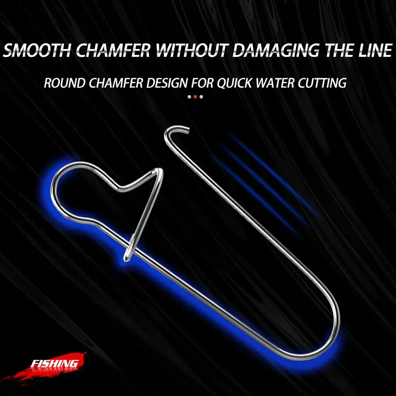 210 unids/caja de barril giratorio de pesca con bloqueo Duo de acero inoxidable, conector giratorio a presión, aparejos de herramientas de pesca - imagen 4