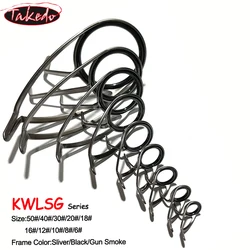 Guías de spinning Takedo KWLSG Serie 6 – Anillas SIC marco KW