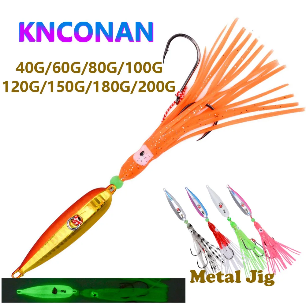 200G 100G luminoso Inchiku plomo Jig señuelo de Pesca Swimbait Wobbler Pike cuchara carpa Spinner equipo de mar Pesca cebo Artificial