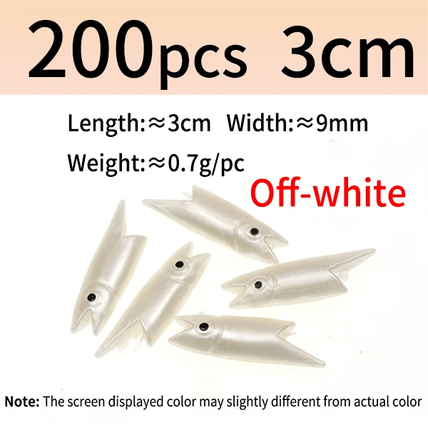 200pcs off white 3cm
