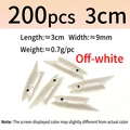200pcs off white 3cm