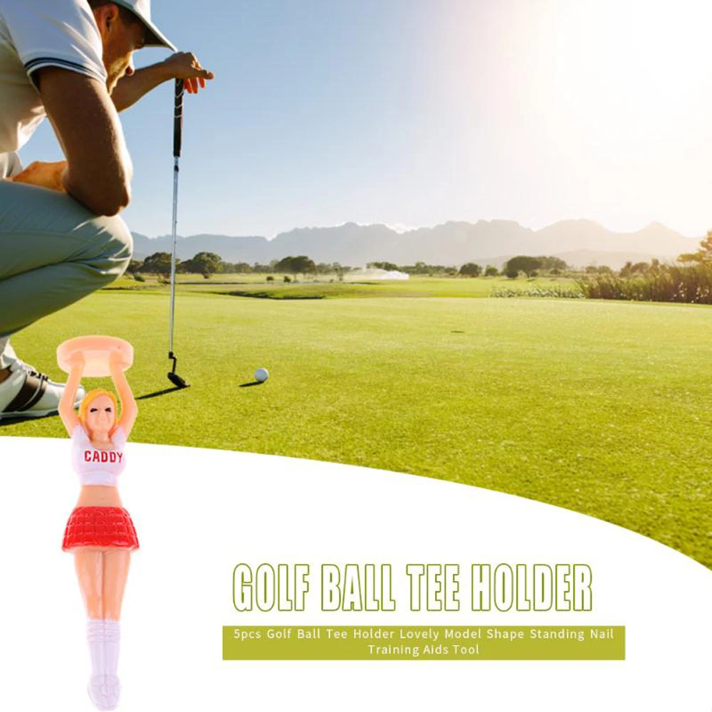 Soporte para pelotas con figura de dama – Accesorio golf - imagen 3