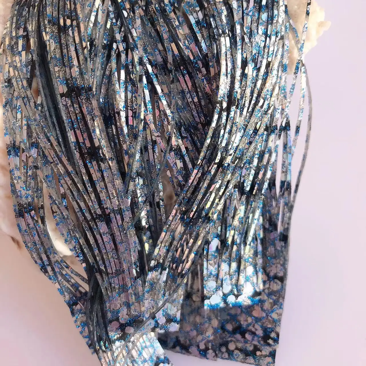 Capas de falda de silicona para Señuelos de Pesca, Material de falda de silicona para artesanía de aparejos, Spinner DIY, plantillas de goma, Buzzbait 8853-319 - imagen 3