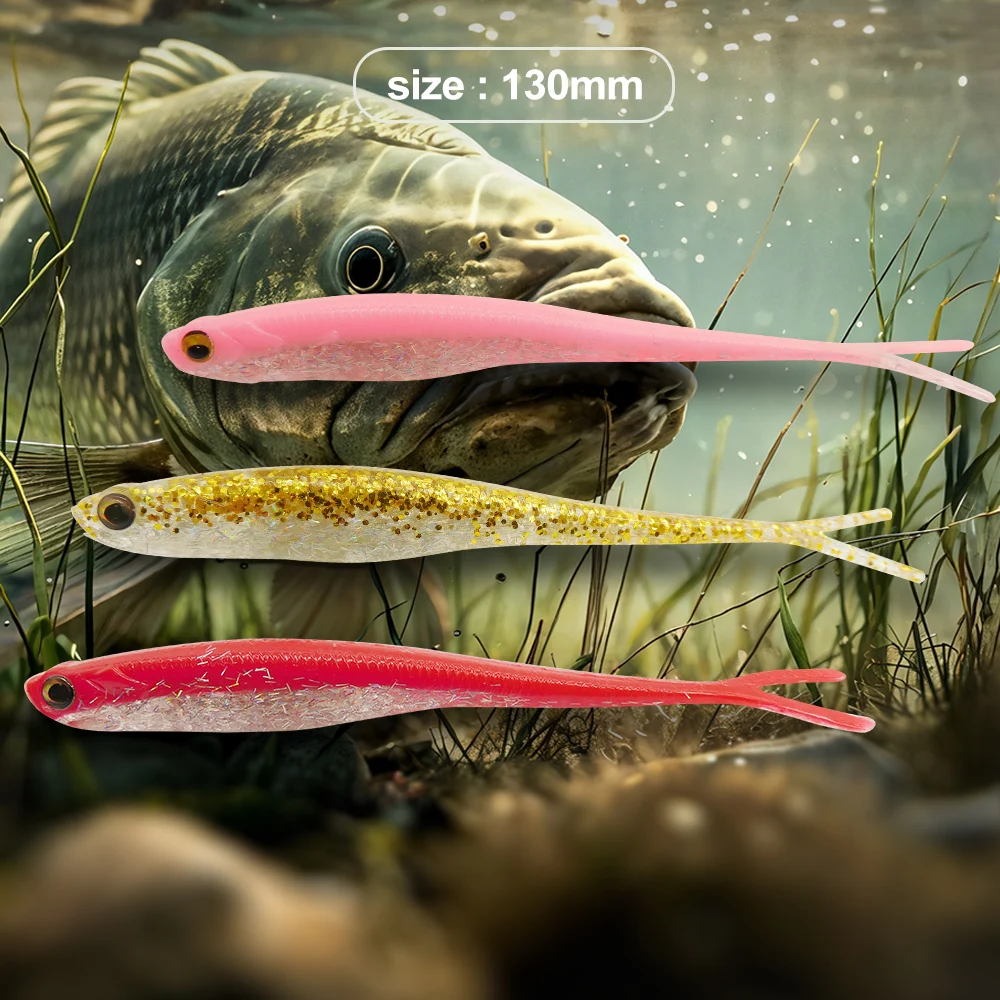 KESFISHING Real Shad 130mm Señuelo Silicona Suave para Lucio y Perca - imagen 2