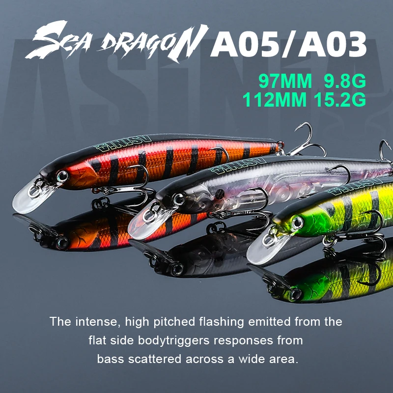 MAVLLOS-Cebo de fundición de acero inoxidable, 97mm, 112m, 3 unidades/set, SP, cebo duro, 1-1,2 m de profundidad, calidad flotante, piscardo profesional - imagen 2