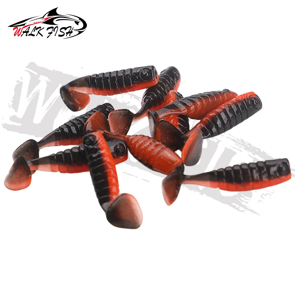 WALK FISH Wobblers de Gusano Suave – Señuelos Blandos para Lubina - imagen 4