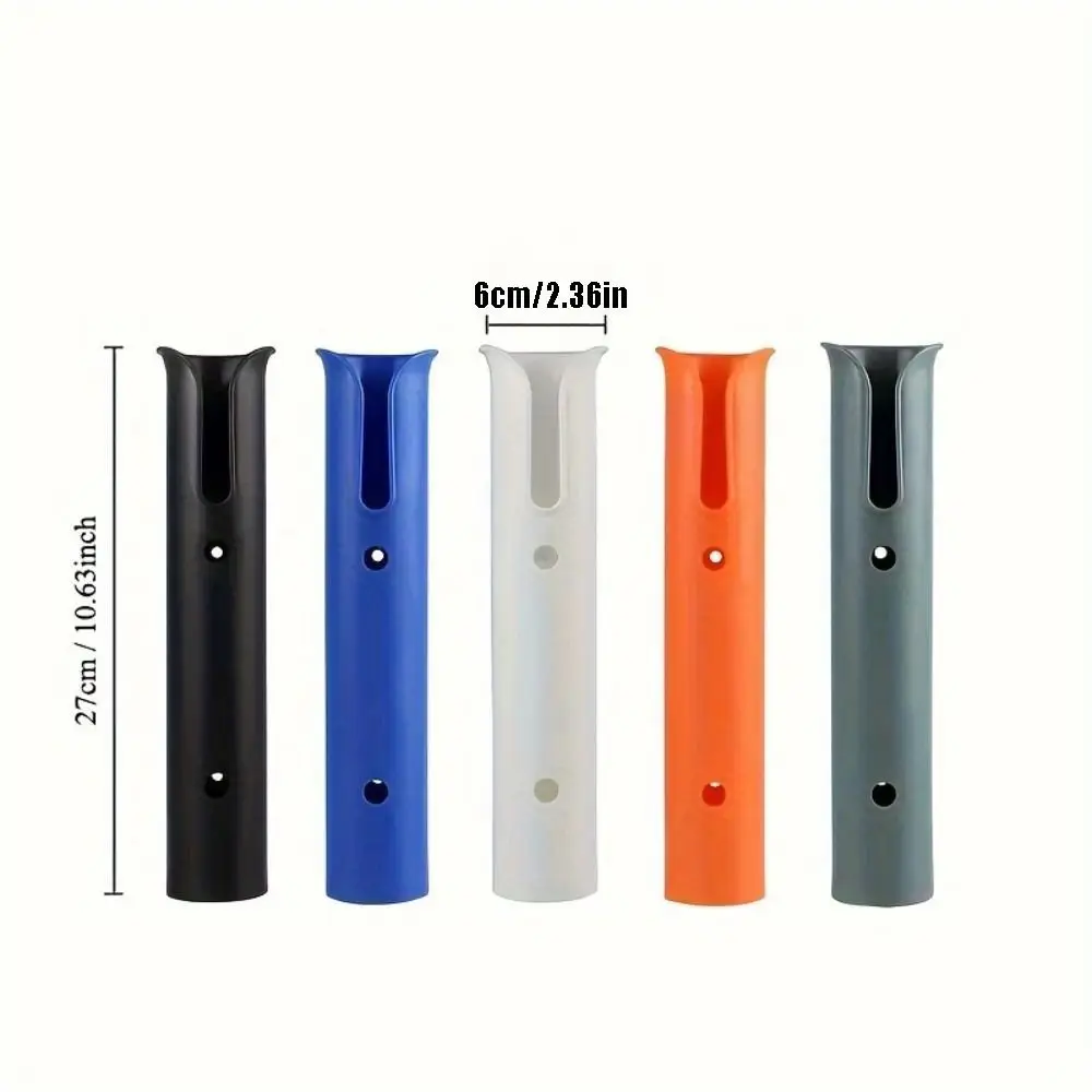 Estante de caña de pescar de montaje lateral, soportes de poste de pesca duraderos portátiles con tornillo, soporte de tubo de poste ligero, yate - imagen 2