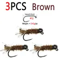 3pcs Brown