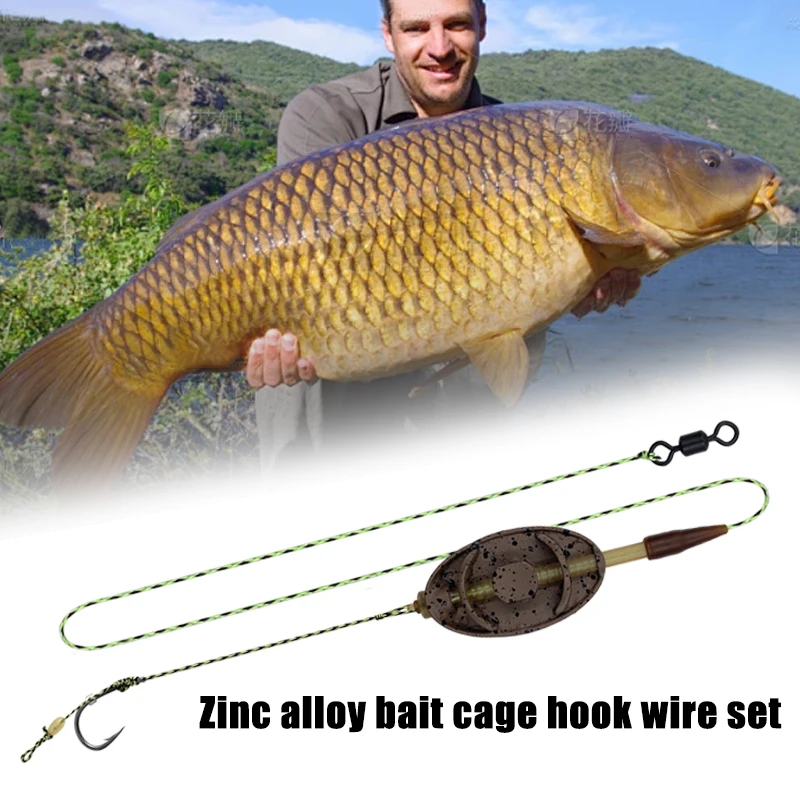 YOTO Montajes Method Feeder inline – Cebadores para pesca de carpa - imagen 3