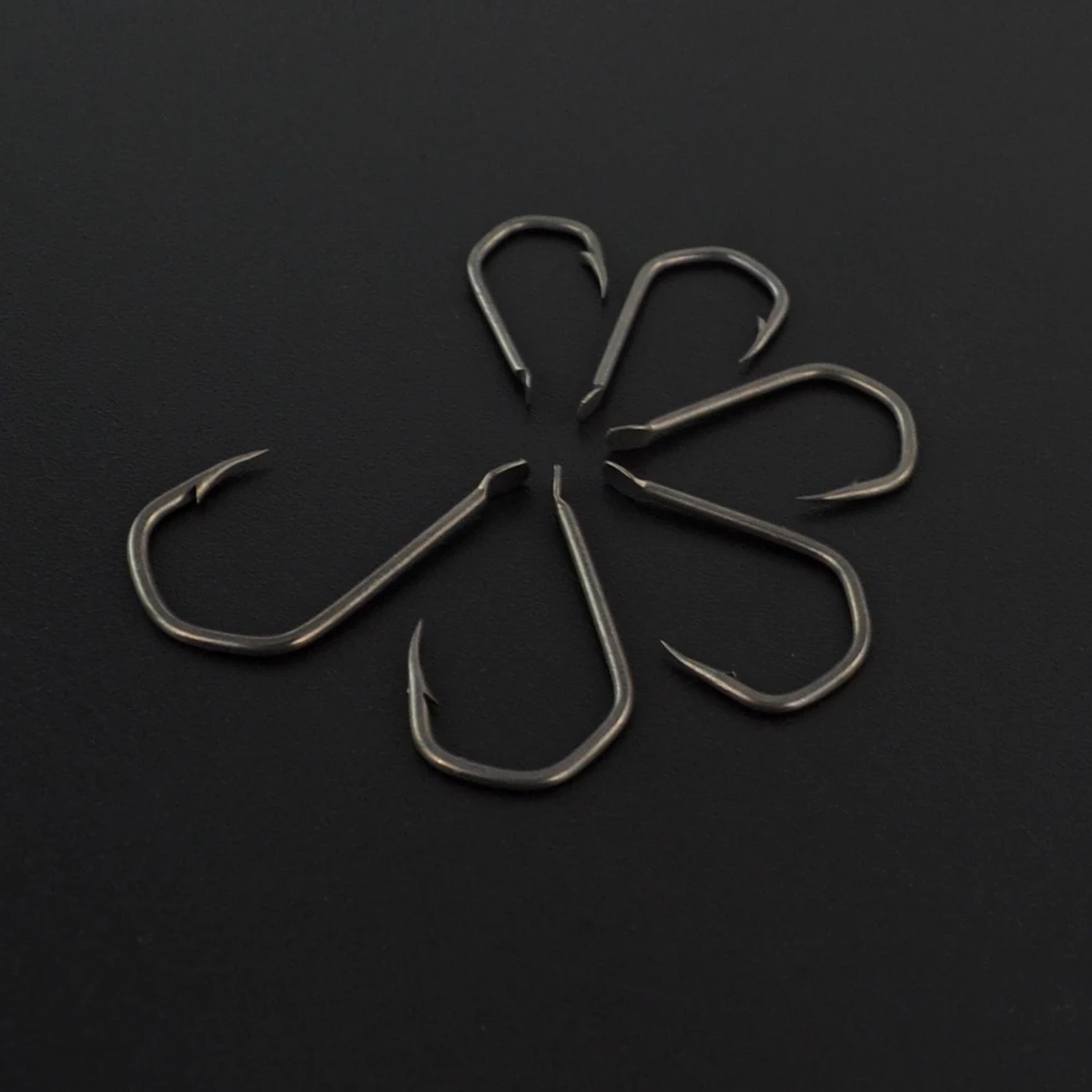 50x anzuelos de pesca de carpa con púas recubiertas de PTFE aparejos terminales de pesca de acero rico en carbono 7019 - imagen 4