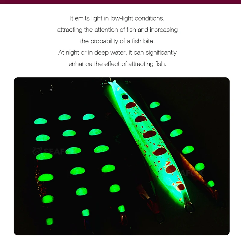 Jigging Luminoso 094 UV – Plomo 20-100g para atún - imagen 5