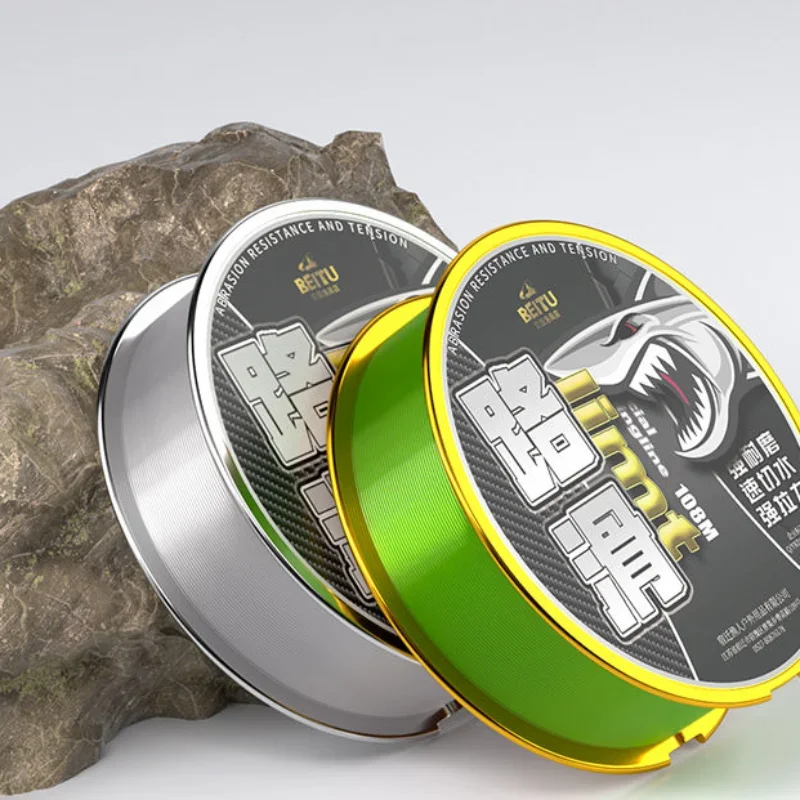 Línea de pesca nylon con fluorocarbono antidoblez para roca y mar - imagen 2