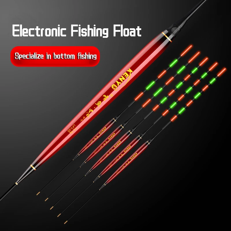 Flotador de pesca electrónico, caña corta, agua sin sombras, carpa cruciana, accesorios de pesca al aire libre, abatible rápido, otoño e invierno, nuevo - imagen 3